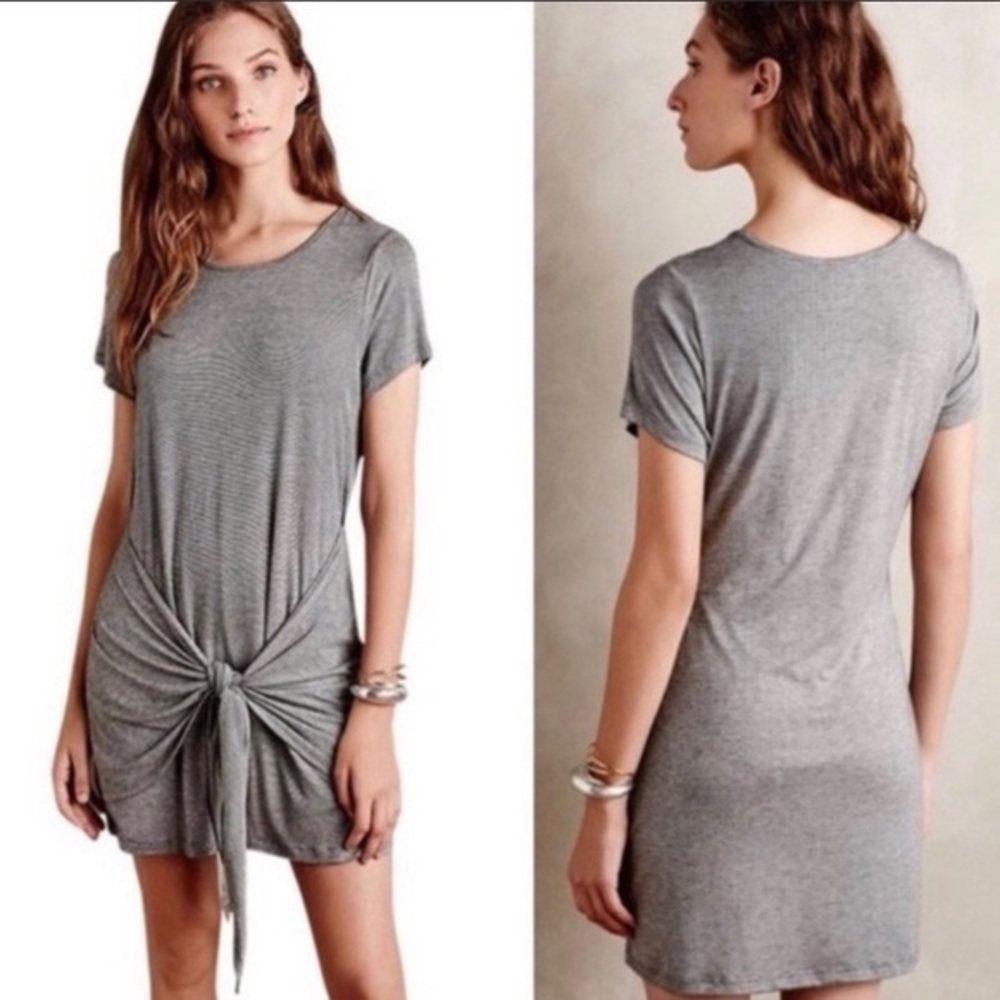 Anthropologie Dolan Tie Front T-shirt Dress